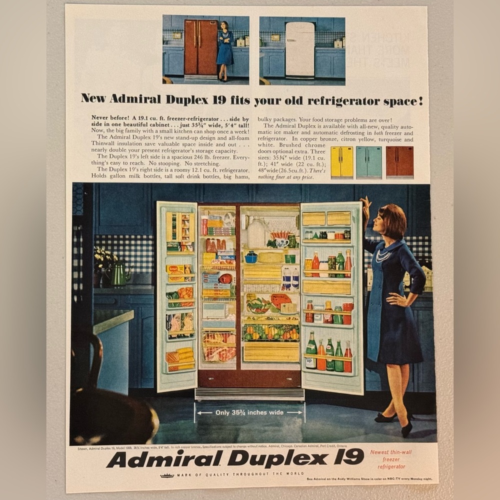 5/$20 Admiral Duplex 19, 1965 Advertisement  (Better Homes and Gardens Magazine)